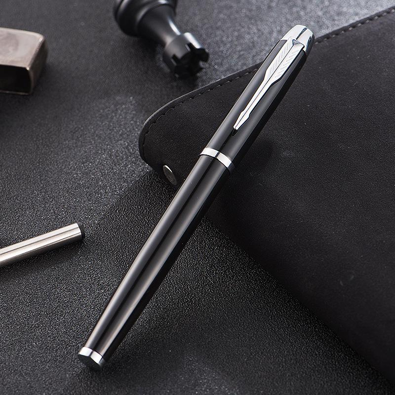 Signature Pen, Metal Gift Box Set, Business Souvenir, Orb Pen, Advertising, Gender-Neutral Pen, Black Fountain Pen Lettering