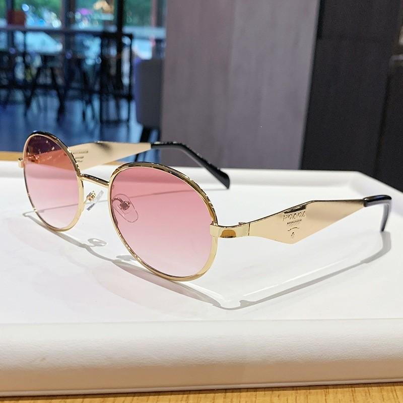 Summer Metal Round Sunglasses With Uv400 Protection For Fashion And Outdoors