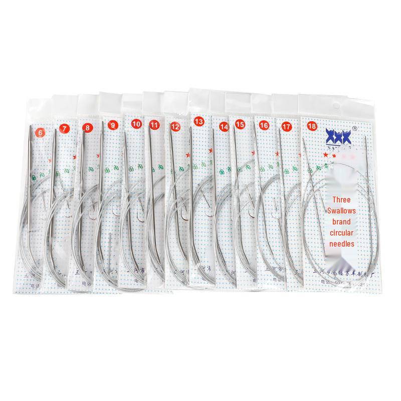 Full Set Stainless Steel Circular Knitting Needles for Sweaters