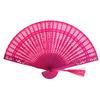 Attractive And Durable Wedding Hand Fragrant Party Carved Bamboo Folding Fan Chinese Wooden Fan