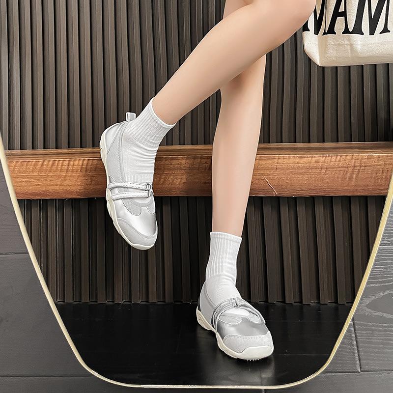 New niche design sports Mary Jane shoes women's versatile casual ballet shoes flat single shoes