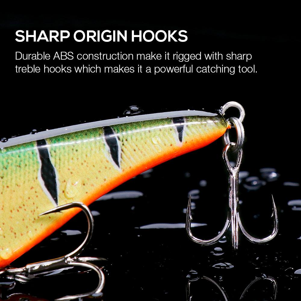 68mm 9g Small Jerk Bait Wobblers Fishing Lure for Pike Sinking VIB Lures Ice Fishing Tackle Lure Hard Jerkbait Crankbait