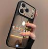 Applicable to iphone11pro a row of small new 11 cartoon large window mobile phone case iPhone11 two-in-one mirror