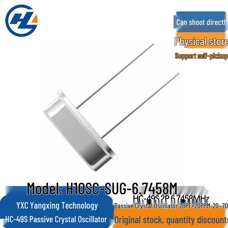 

YXC Yangxing X1 Crystal Oscillator, 6.7458MHz ±20PPM, Model OSC-SUG-6.7458M 49S