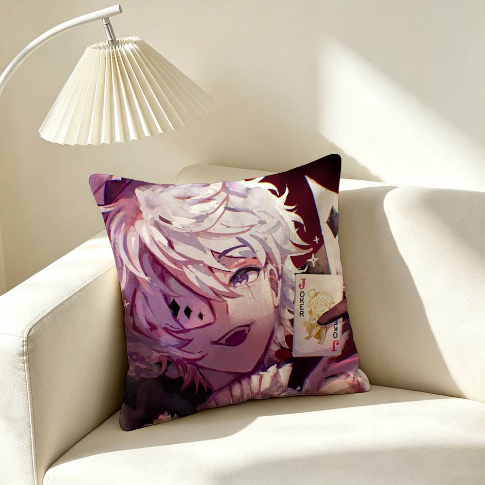 N-Nikolai Gogol Bungo Stray Dogs Pillow Case Square Double-Sided Sofa Cushion Cover Bedroom Bedside Pillow