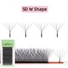 NEW Arrival U Shape Eyelash Extensions Brown 4DW U3DW U5DW Eyelash Matte Black Easily Grafting Natural 3D Fairy False Eyelashes