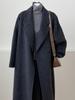 Petite-Friendly Hepburn Style Wool Coat - Mid-Length Women's Overcoat for Autumn/Winter 2025, New Korean Style