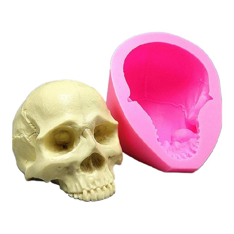 Halloween Skull Silicone Mold Keychain Resin Epoxy Craft Polymer Clay Craft 1