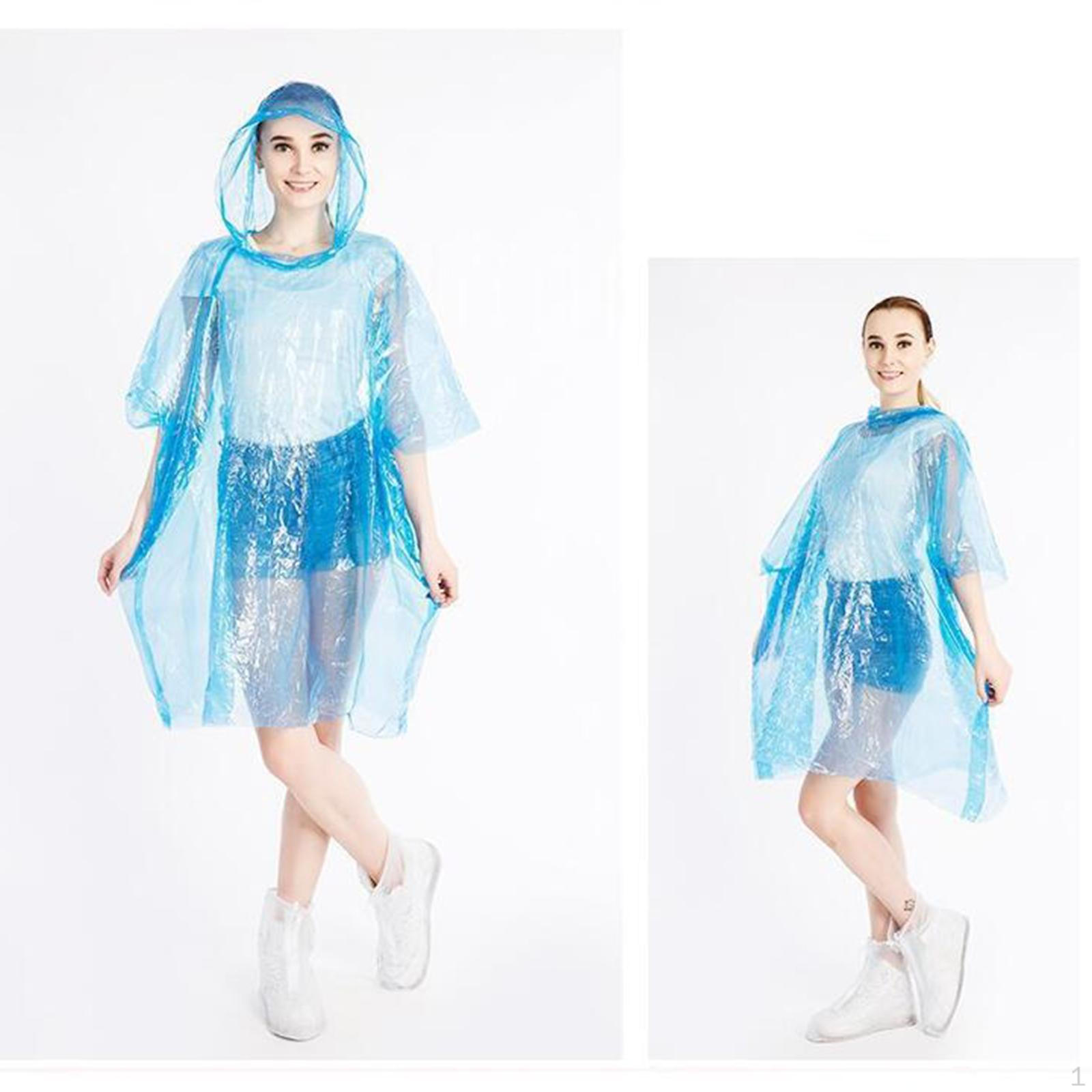 

Одноразовый плащ-пончо от дождя с капюшоном для походов в парки на открытом воздухе