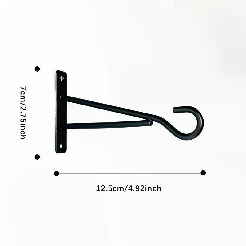 4-Pack Metal Wall Hook Hanging Plant Bracket-Portable Function Indoor/Outdoor Use for Bird Feeders Garden Lamps & Tools Bracket