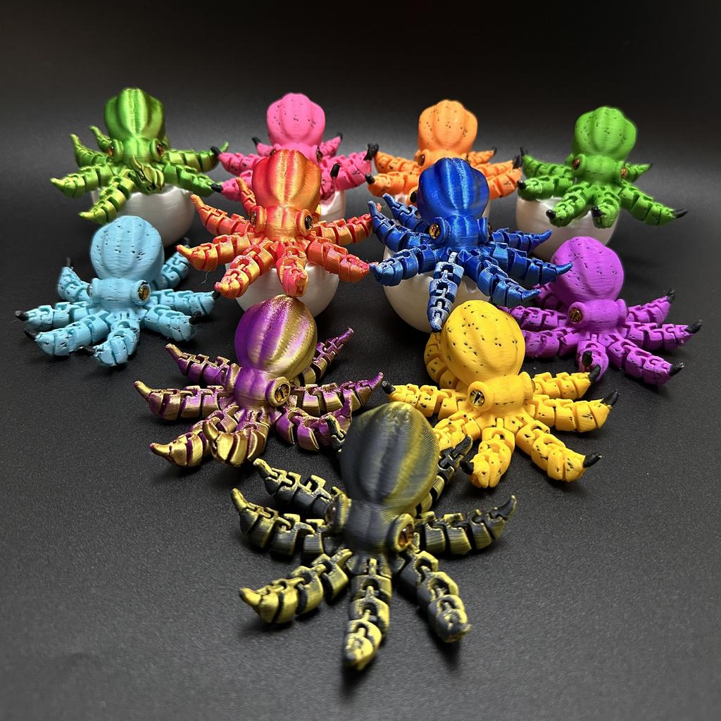 1pc Banana-Inspired Jointed Octopus Car Dashboard Ornament Sculpture, Colorful Car Ornament Collectible, Unique Banana Design