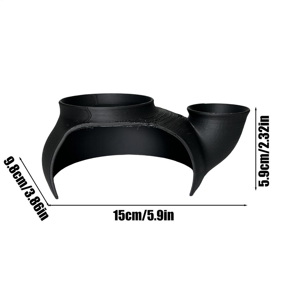 

Fish Tunnel For Aquarium Underground Tunnel Plastic Aquarium Underground Hideout Cave for Fish Shrimp Fish Tank Decor чорний