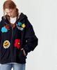 Mister Child Multi-Logo Zip-Up Hoodie Black