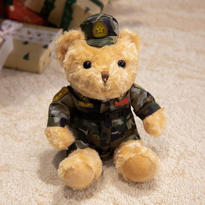 Bear Uniform Series Plush Toy With Pp Cotton Filling For  Traffic Police Xiong