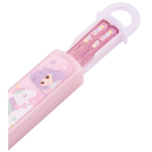 Skater Children's Chopsticks Chopstick Box Set 16.5cm Children's Lunch Box Antibacterial Treatment Boys Girls Easy to Open Sliding Type Made in Japan