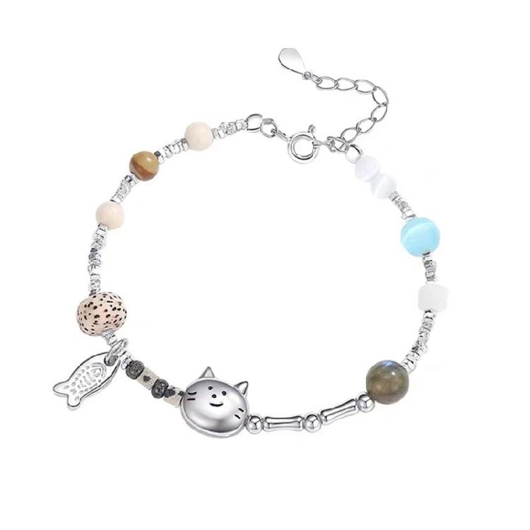 

Delicate Cats Fish Shaped Bracelet Adjustable Fit For Teens Adults Casual Party Jewelry 1