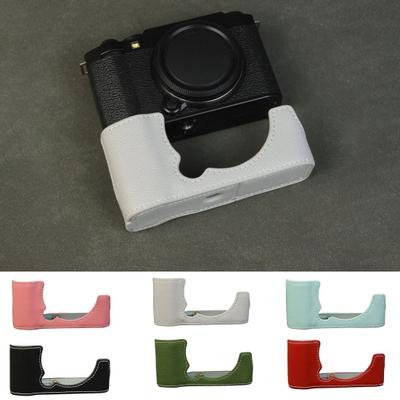 Funda Media para Cámara X-M5 Cubierta Protectora de Medio Cuerpo de Cuero Sintético Protección contra Arañazos y Polvo Cubierta de Cámara para Fujifilm X-M5