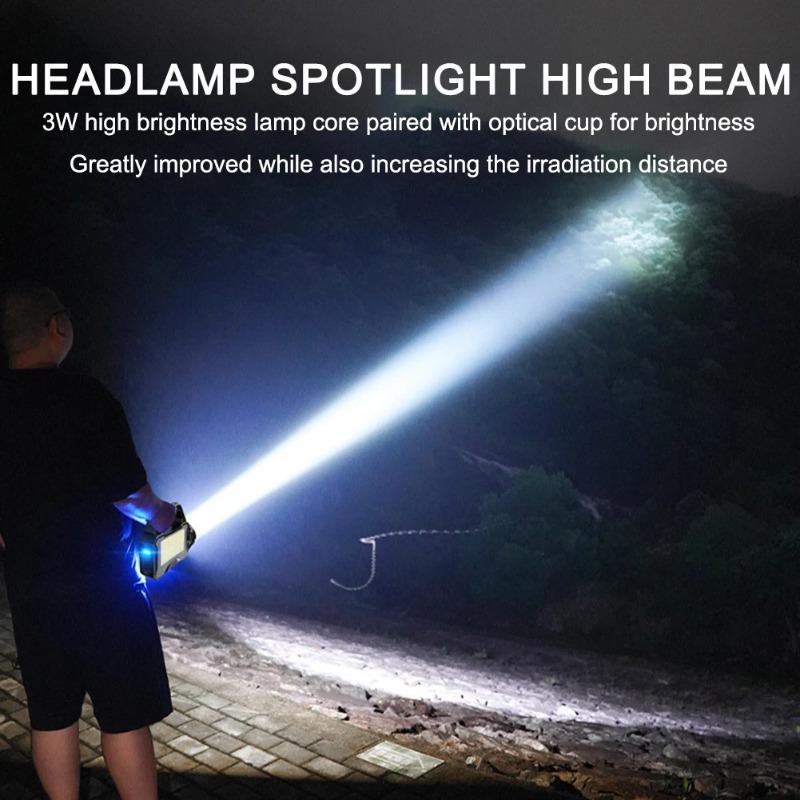 Lanterne Solare Portabile de Mare Putere Încărcare Solară+Type-C Proiector Lumină Puternică în Aer Liber Lampă de Mână cu Lumină Laterală COB Baterie Externă pentru Încărcare