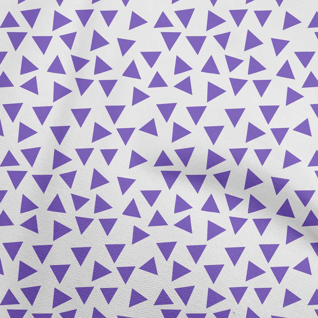 oneOone Cotton Flex Black Fabric Geometric Triangle Quilting Supplies Print Sewing Fabric by The Yard 40 Inch