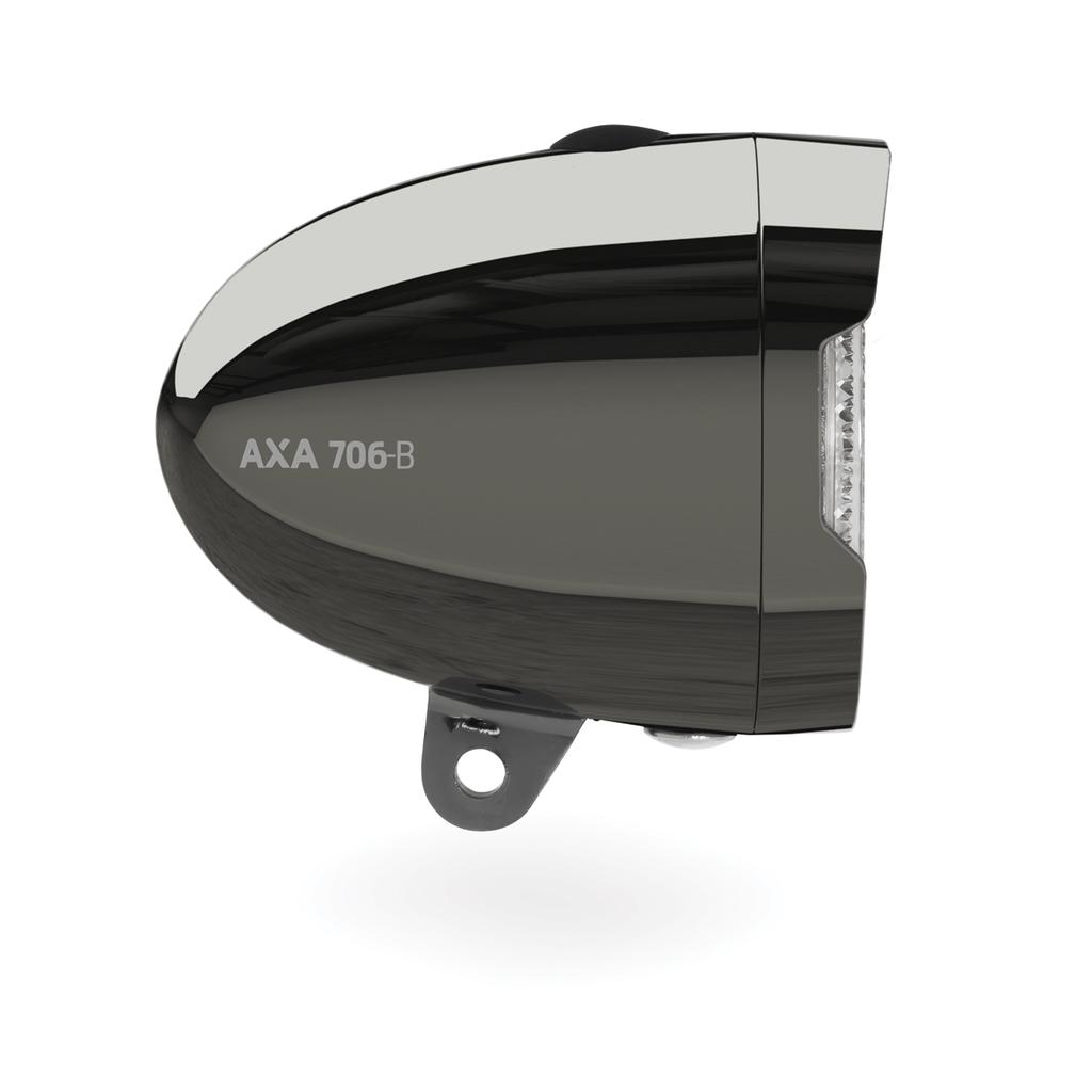 Luce LED per Bicicletta Forcella Anteriore Axa 706-B City 15Lux Potente 35 Metri