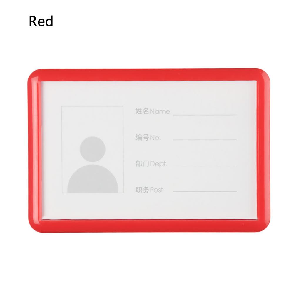 Name Tags Bank Credit Card Business ID Badge Holder Card Bag Card Holder With Pin Clip Badge Case