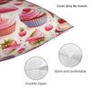Delightful Cupcake Pillowcases Retro Trendy Pillow Case For Office Car Home Decor Soft Pillow Cover