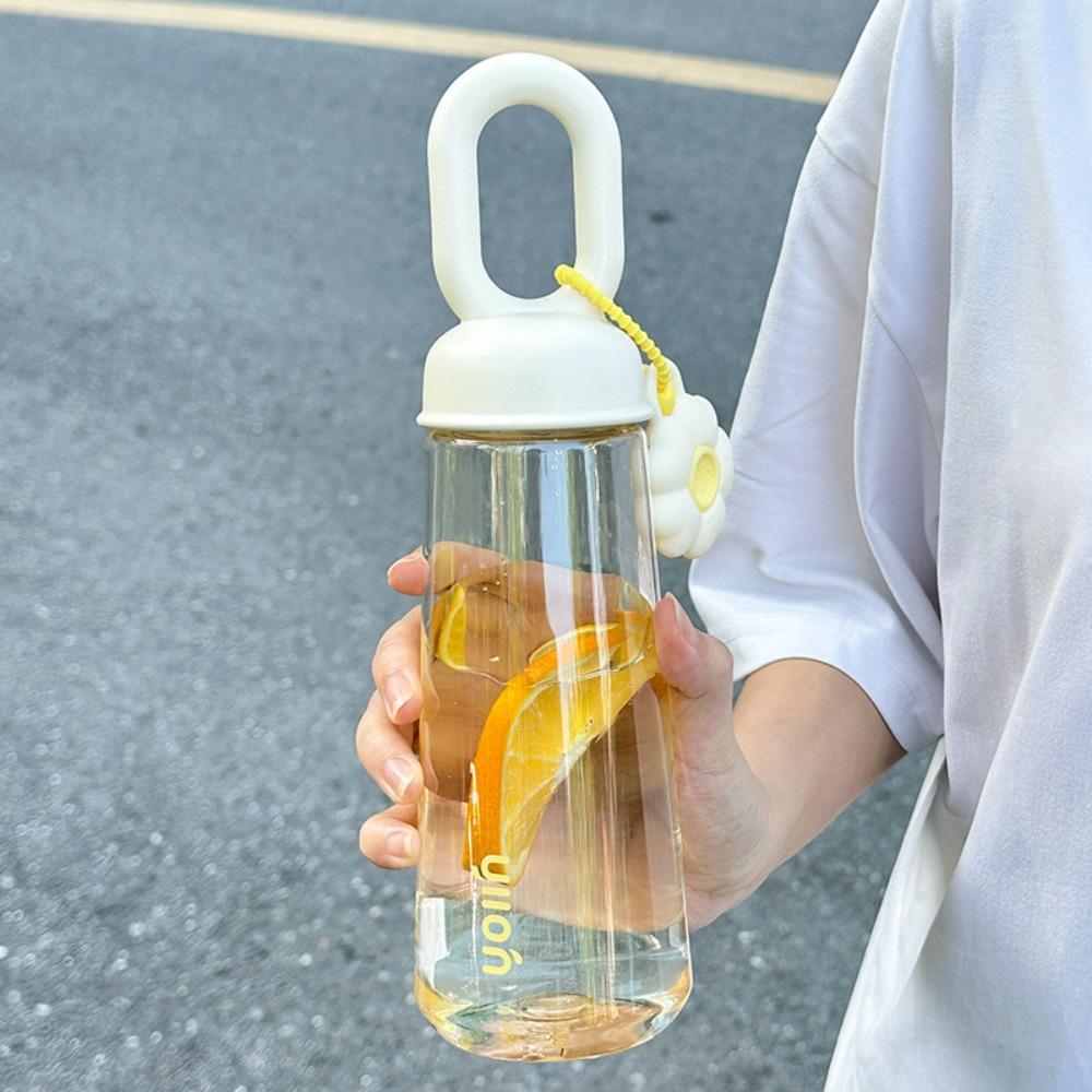 

500ml Sports Water Cup Silicone flower Tumbler Portable Water Bottle Summer жовтий