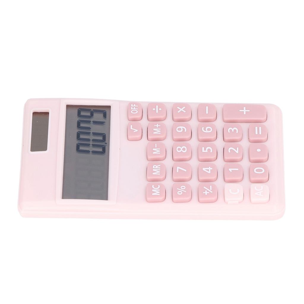 Calculators 8 Digit Solar Battery Dual Power Handheld Pocket Calculator with Large LCD Display Big Sensitive Button