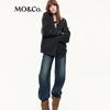 MO&Co. V-Neck Long Sleeve Wool Blend Sweater