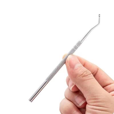 Stainless Steel Ingrown Toenail Cleaner, Curved Nail Spoon For Dirt Removal Easy-to-Use Pedicure Tool For Deep Cleaning Nail Grooves