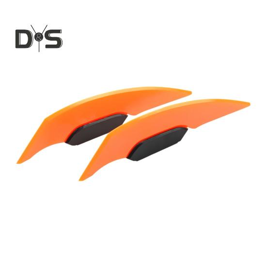 

1 пара крыльев мотоцикла фиксированное крыло спойлер для мотоцикла электровелосипеды простая установка стильное универсальное устойчивое крепление крыла мотоцикла для квадроциклов оранжевый