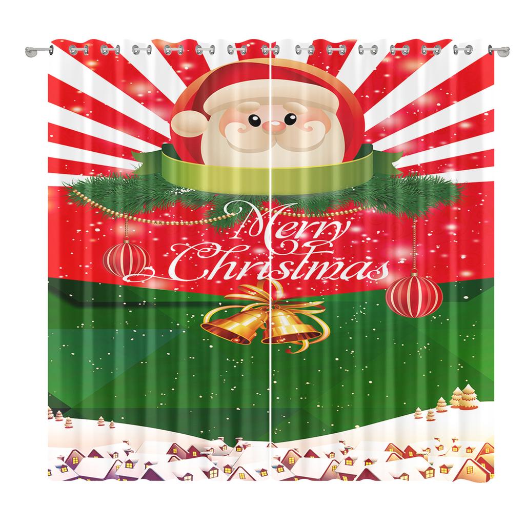 Christmas Curtains Bedroom Living Room Balcony Blackout Curtains Office Hotel Insulation Curtains