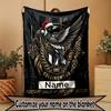 Custom Name Personalized Collingwood Print Blanket, Home Decor, Bedroom, Sofa, Camping, Couch, Gifts for Birthday Christmas