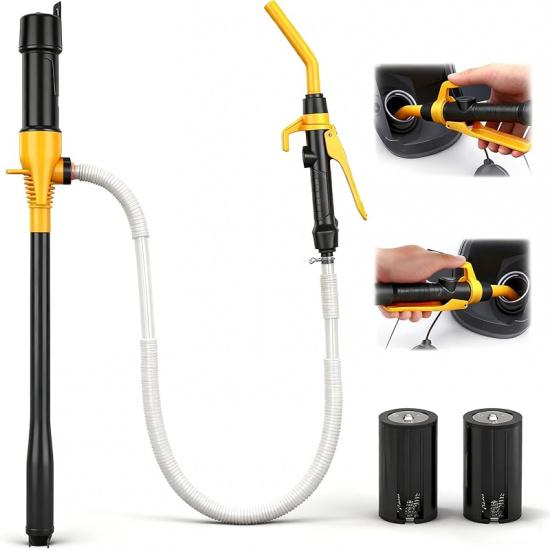 ELEAD Portable Battery Powered Pump - Electric Fuel/Water Transfer Pump 2.2 GPM, Liquid Siphon Pump With Adjustable Flow Control, Gas Pump With