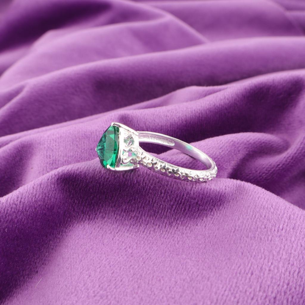 Chrome Diopside Gemstone 925 Solid Silver Jewelry Handmade Ring Anniversary Gift CZR-10-9