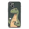 Funny Cute Cartoon Dinosaur Phone Case for iPhone 16 15 14 13 12 Pro Max 11 Pro Max 7 8 Plus XS XR Shockproof Silicon Soft Shell