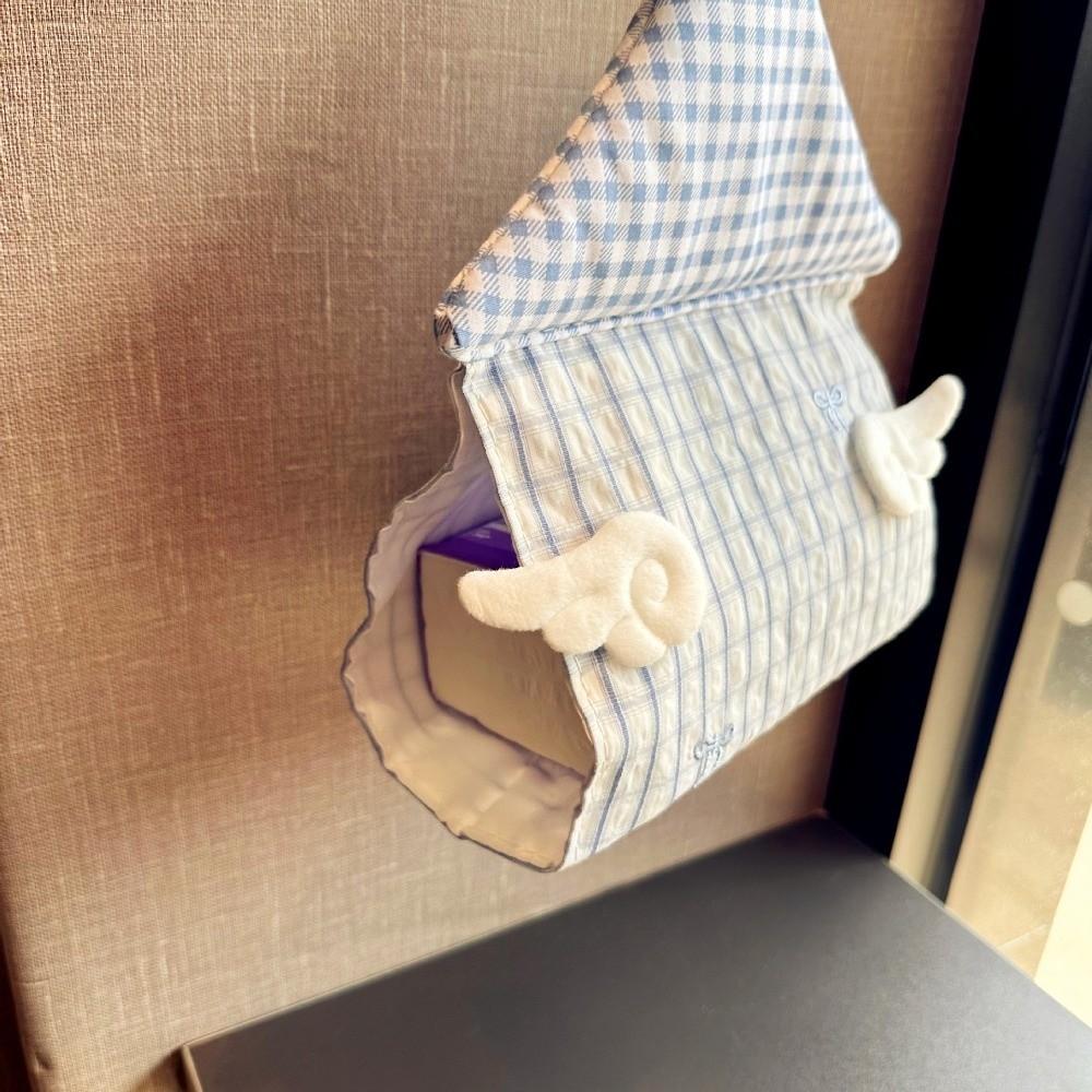 Space Saving Hanging Tissue Holder House Shape Decorative Tissue Bag Tissue Bag Living Room