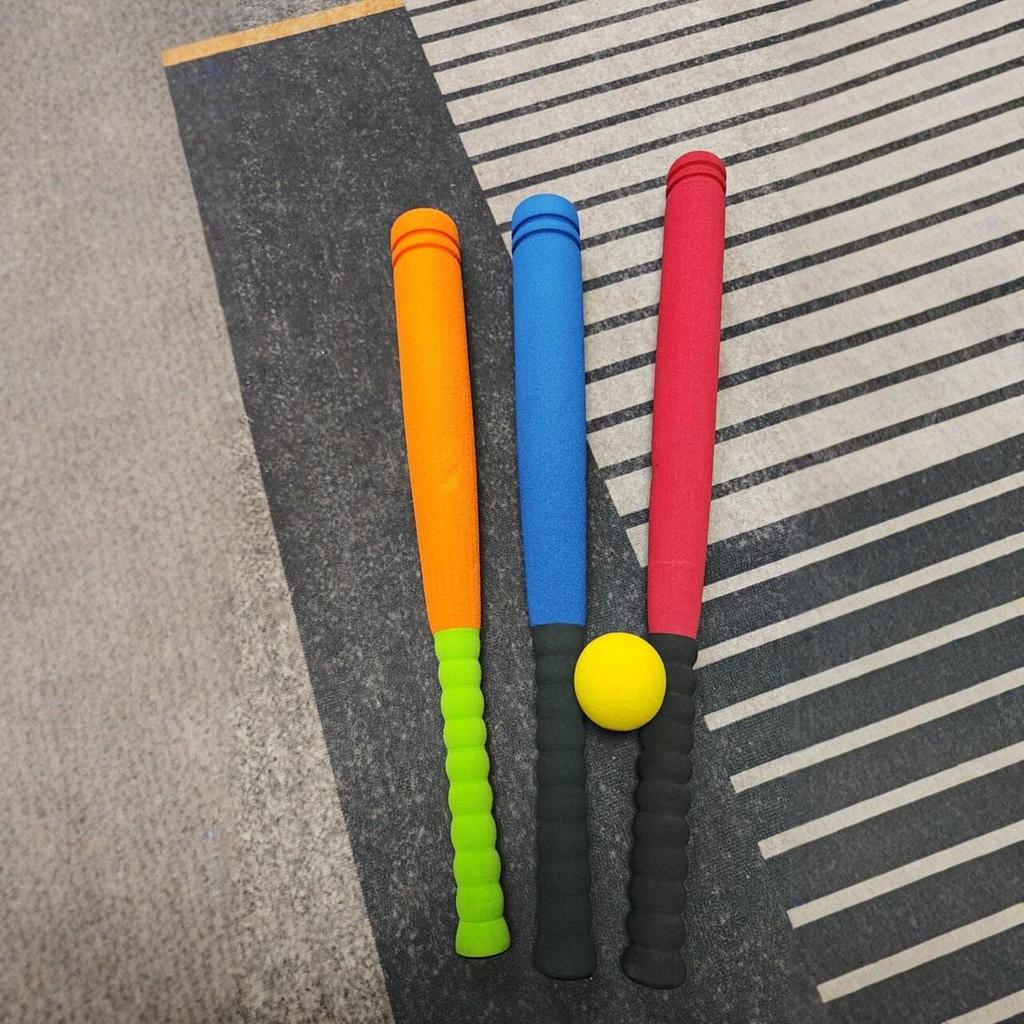 Soft Children's Baseball Bat Set: NBR Material, Outdoor Sports Toy with Ball, Available In 3 Colors