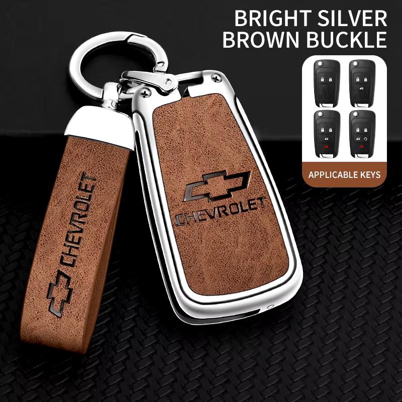 Zinc Alloy Car Flip Key Case Cover Shell Bag For Chevrolet Cruze Aveo Trax Sail Malibu Captiva Prism Spark Protector Accessories