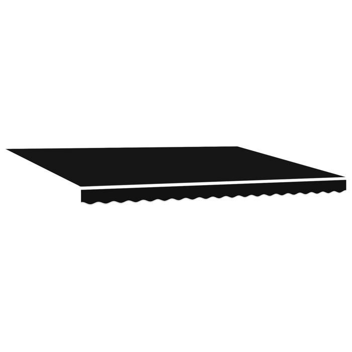 Store rétractable automatique vidaXL avec LED Noir 450x300 cm 3330962
