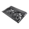12V 80W Radiator Dual Cooling Fan Iron Frame High Power Water Tank Heat Dissipation Universal Car