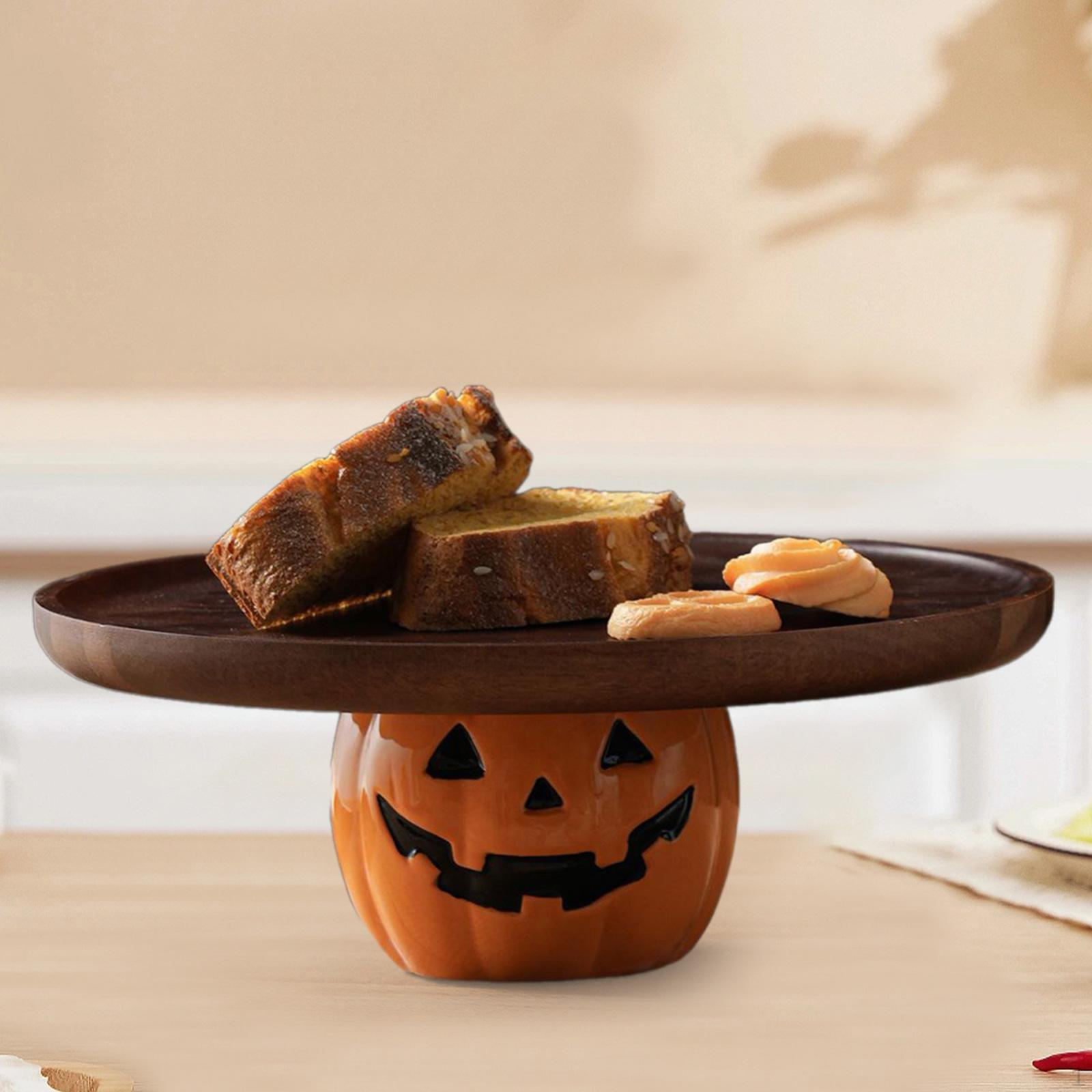 

Подставка для тыквы на Хэллоуин Подставка для конфет Подставка для дневного чая Кекс на день рождения Baby Shower Diameter 26cm