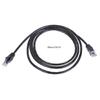 2m Black Ethernet Cable Fast & Reliable Internet Connection Solid Flat CAT6 Cable Speed 2m Internet Cable for Home