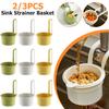 Faucet Hanging Filter Basket Kitchen Draining Basket Household Fruit Washing Filter Sink Strainer for Food Waste