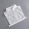 Stand Fake Collar Vintage White Women Shirt Blouse Detachable Collar Female Lace Removable Sweater Half Shirt Accessories