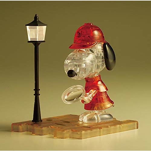 34 Piece Crystal Puzzle Detective Snoopy