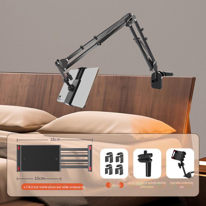 

Ленивый держатель для мобильного телефона и планшета: Подходит для iPad, кровати, рабочего стола; Складная консольная конструкция для съемки сверху и использования у кровати.