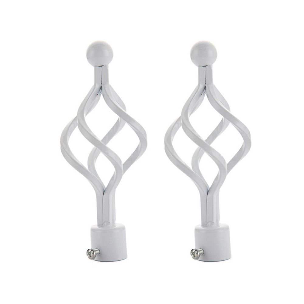 Hollow Out Round Iron Curtain Accessories Curtain Rods Head Roman Rod Head Curtain Rods Ends Caps