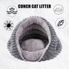 Cat Bed Cave Cozy Cat Nest For Indoor Cozy Warming House Non-Slip Tunnel For Outdoor Outside Winter Travel Home Christmas Indoor