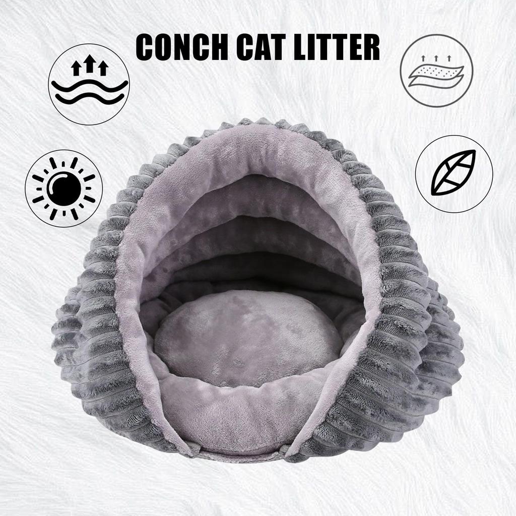 Cat Bed Cave Cozy Cat Nest For Indoor Cozy Warming House Non-Slip Tunnel For Outdoor Outside Winter Travel Home Christmas Indoor